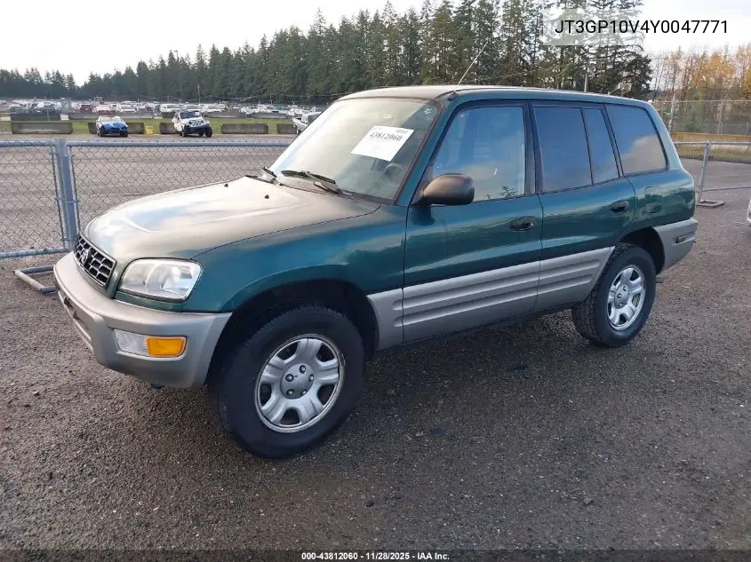 JT3GP10V4Y0047771 2000 Toyota Rav4