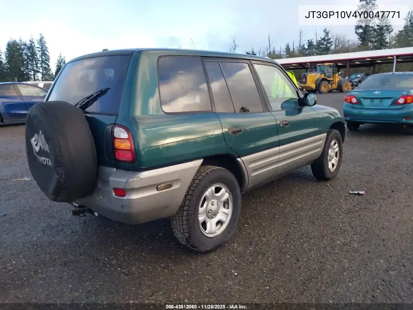 JT3GP10V4Y0047771 2000 Toyota Rav4