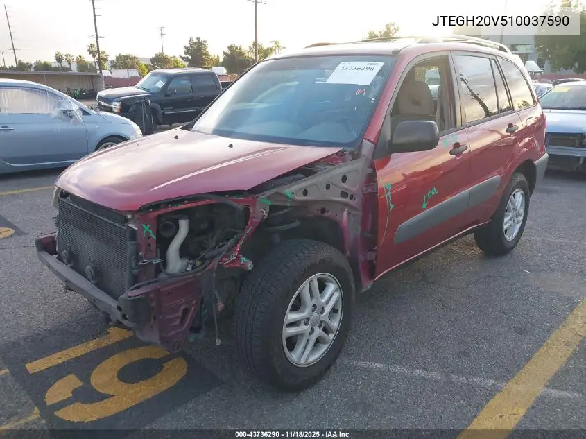 JTEGH20V510037590 2001 Toyota Rav4