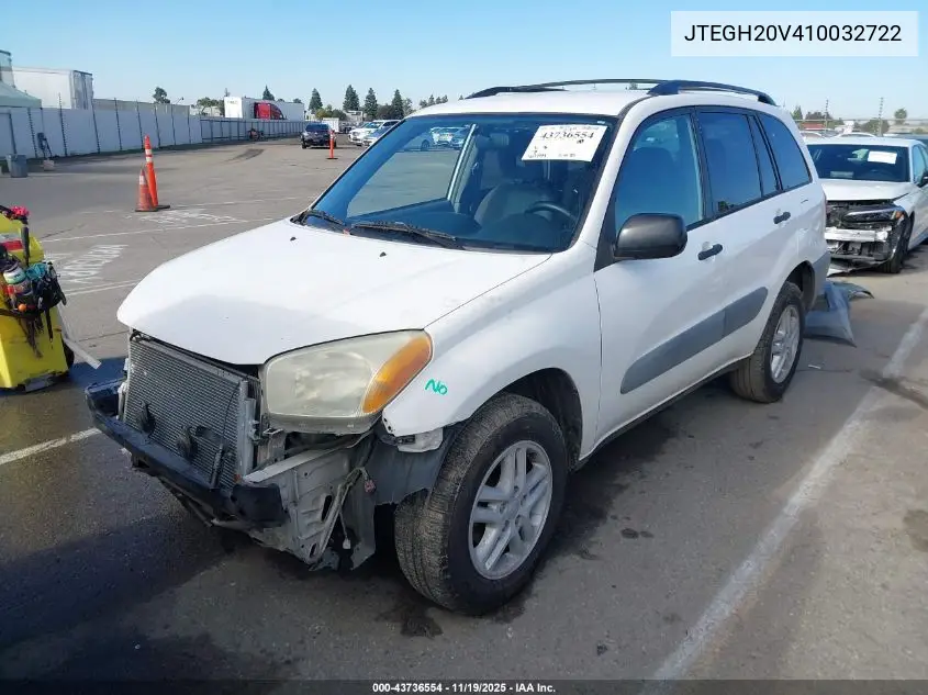 JTEGH20V410032722 2001 Toyota Rav4