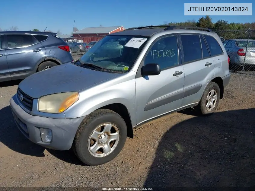 JTEHH20V020143824 2002 Toyota Rav4