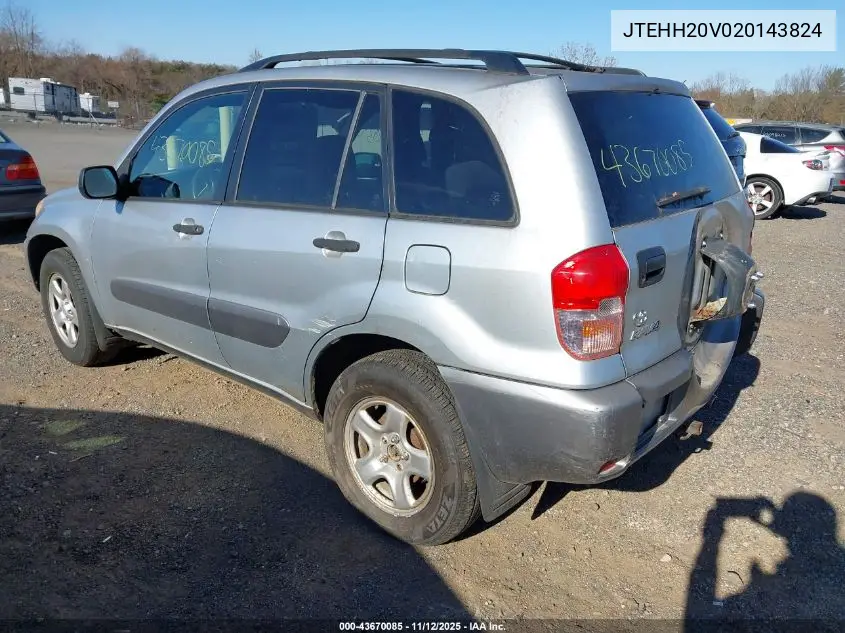 JTEHH20V020143824 2002 Toyota Rav4