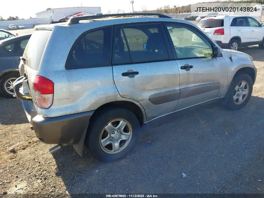 JTEHH20V020143824 2002 Toyota Rav4