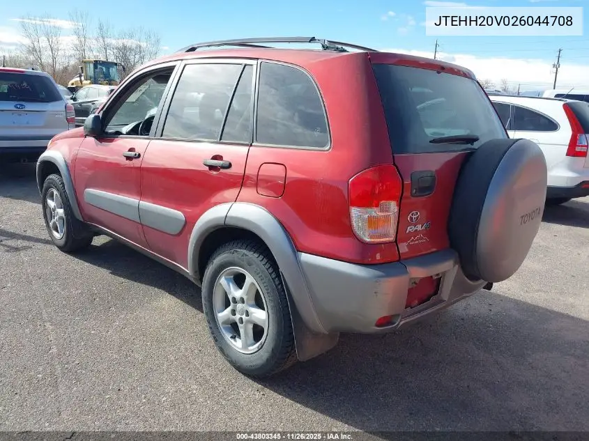 JTEHH20V026044708 2002 Toyota Rav4