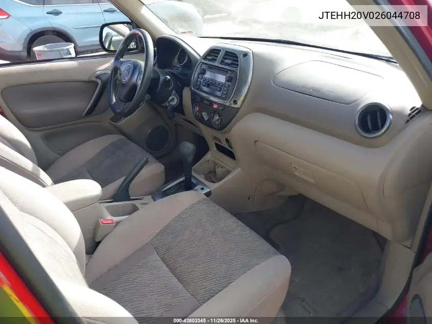 JTEHH20V026044708 2002 Toyota Rav4