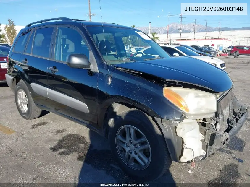 JTEGH20V926003148 2002 Toyota Rav4