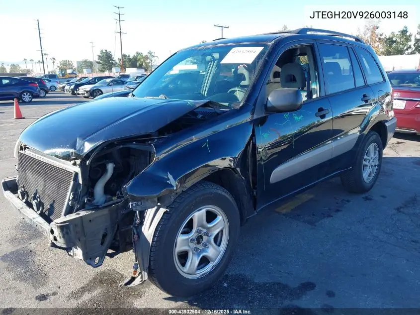 JTEGH20V926003148 2002 Toyota Rav4