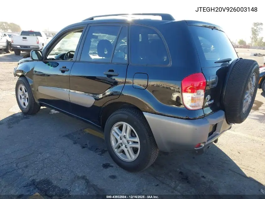 JTEGH20V926003148 2002 Toyota Rav4