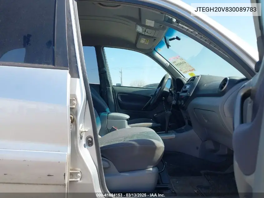 2003 Toyota Rav4 VIN: JTEGH20V830089783 Lot: 41694153