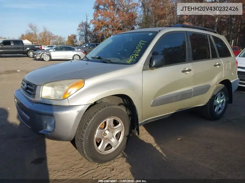 JTEHH20V430232426 2003 Toyota Rav4