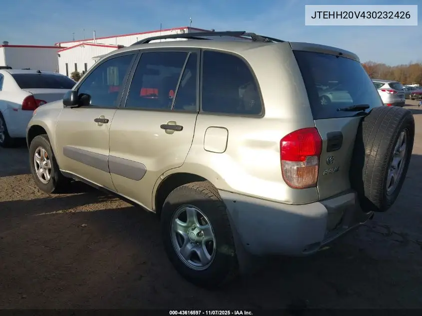 JTEHH20V430232426 2003 Toyota Rav4
