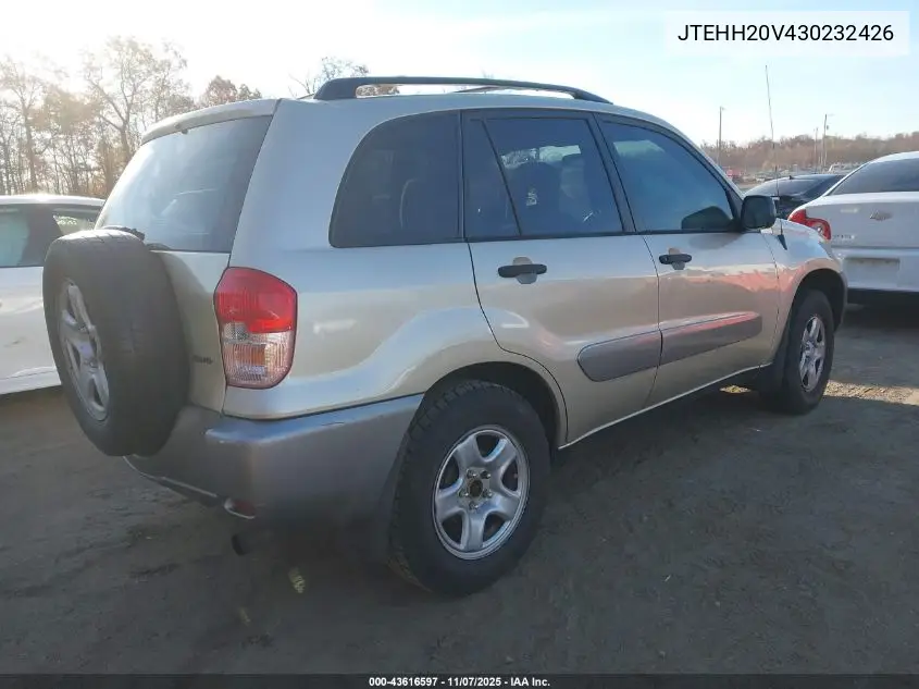 JTEHH20V430232426 2003 Toyota Rav4