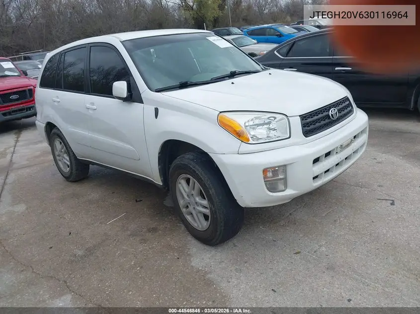 JTEGH20V630116964 2003 Toyota Rav4