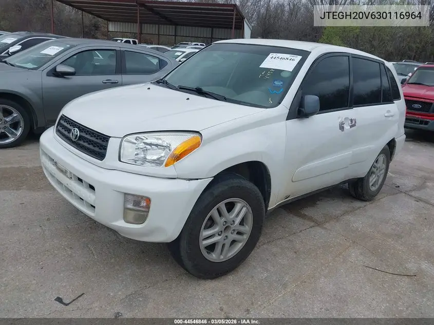 JTEGH20V630116964 2003 Toyota Rav4