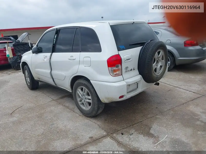 JTEGH20V630116964 2003 Toyota Rav4