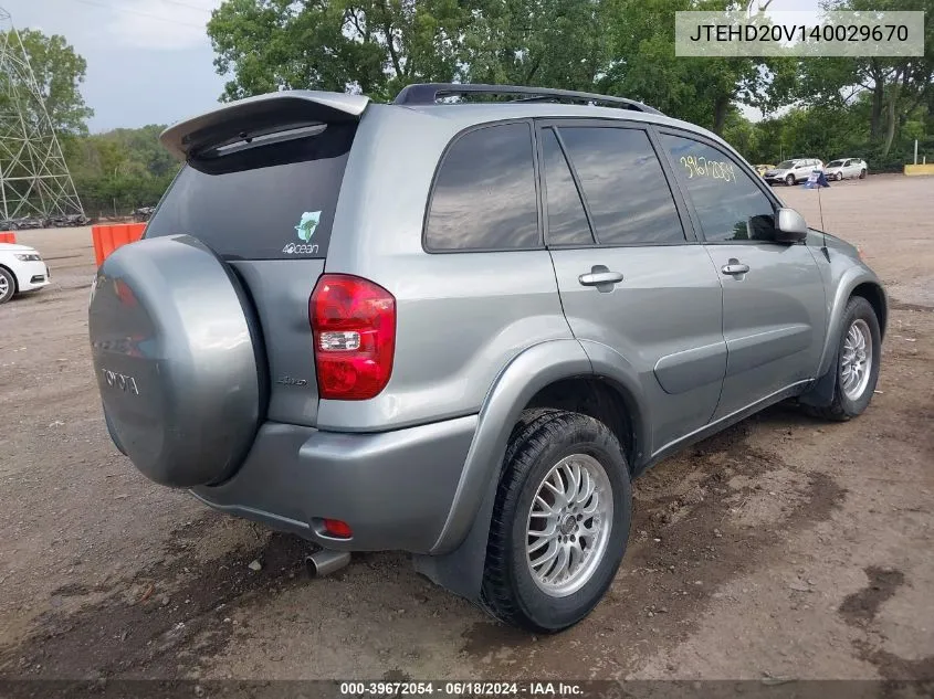 JTEHD20V140029670 2004 Toyota Rav4