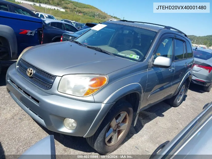 JTEHD20VX40001480 2004 Toyota Rav4