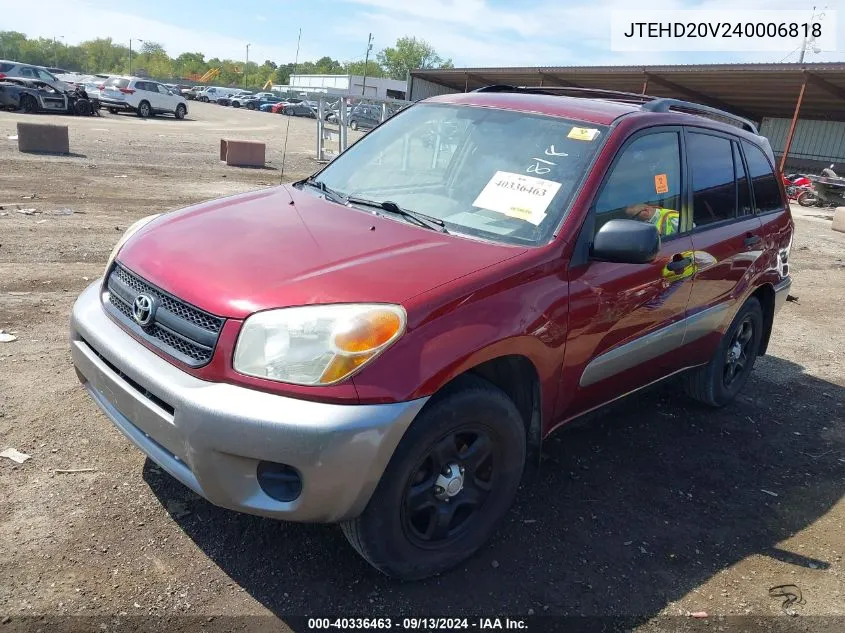 JTEHD20V240006818 2004 Toyota Rav4