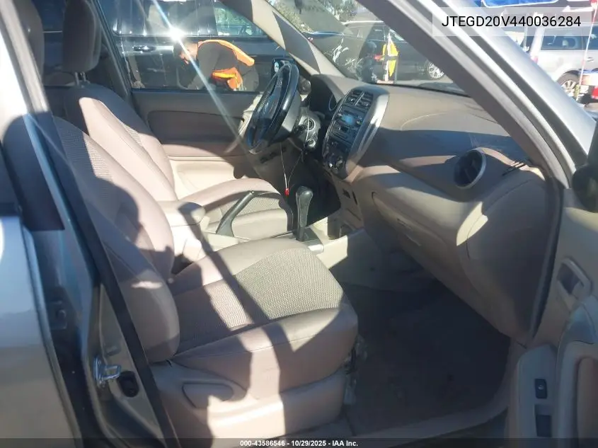 JTEGD20V440036284 2004 Toyota Rav4