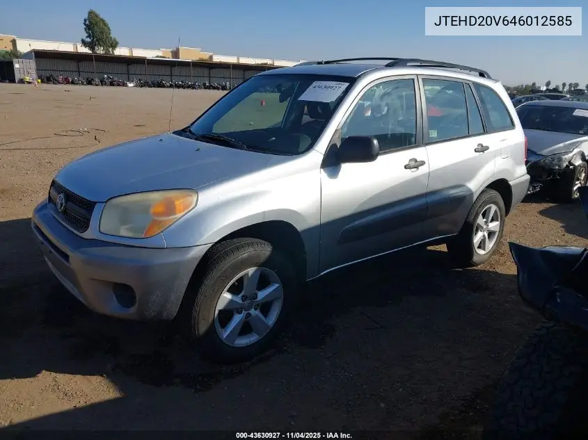 JTEHD20V646012585 2004 Toyota Rav4