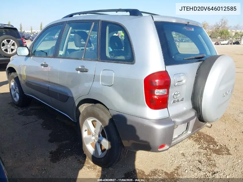 JTEHD20V646012585 2004 Toyota Rav4