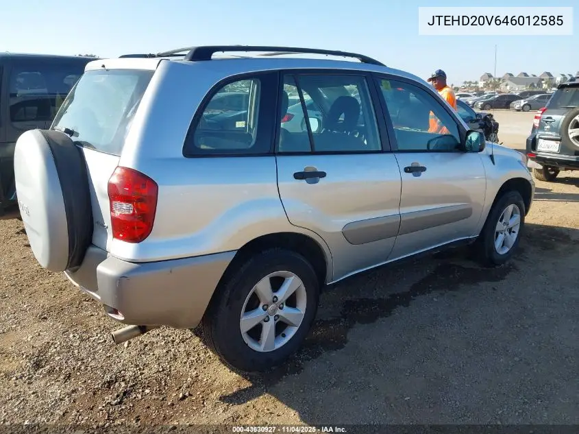 JTEHD20V646012585 2004 Toyota Rav4