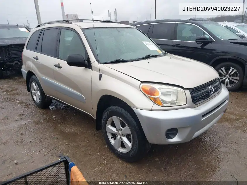 JTEHD20V940023227 2004 Toyota Rav4