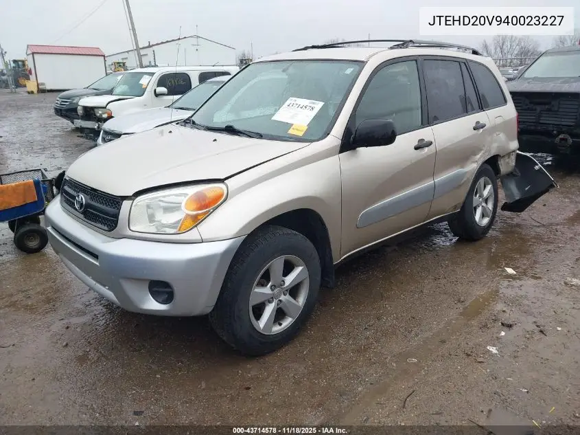 JTEHD20V940023227 2004 Toyota Rav4