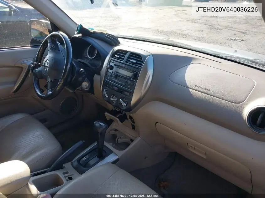 JTEHD20V640036226 2004 Toyota Rav4