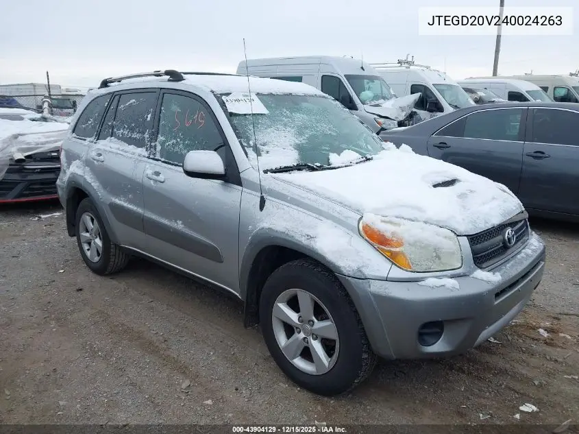 JTEGD20V240024263 2004 Toyota Rav4