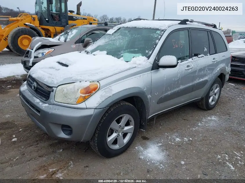 JTEGD20V240024263 2004 Toyota Rav4