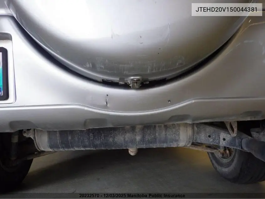JTEHD20V150044381 2005 Toyota Rav4
