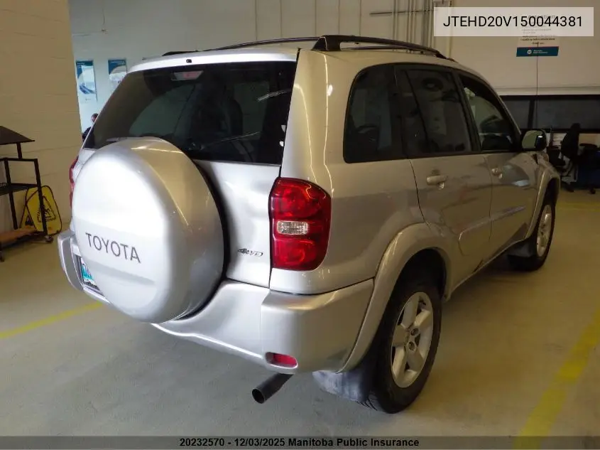 JTEHD20V150044381 2005 Toyota Rav4