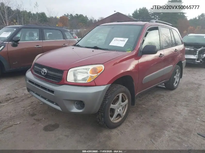 JTEHD20VX50065777 2005 Toyota Rav4