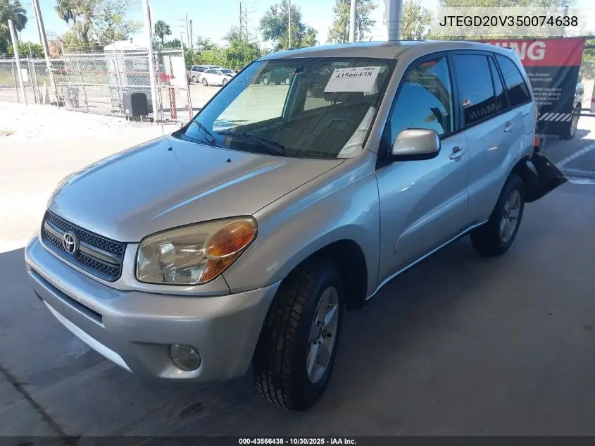 JTEGD20V350074638 2005 Toyota Rav4