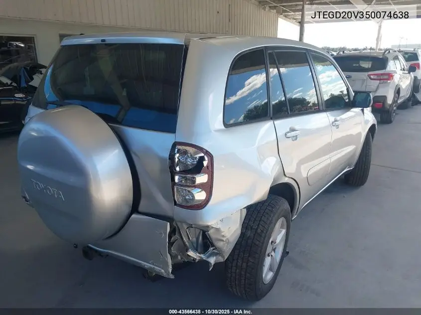 JTEGD20V350074638 2005 Toyota Rav4