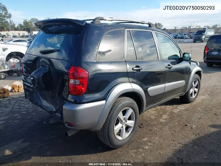 JTEGD20V750050293 2005 Toyota Rav4