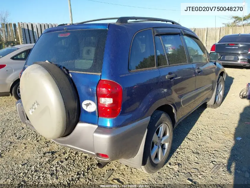 JTEGD20V750048270 2005 Toyota Rav4