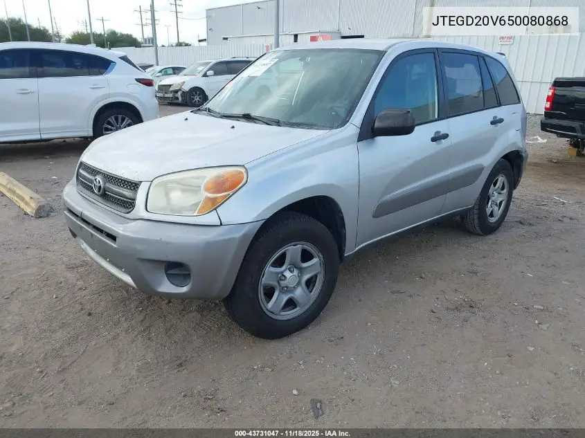 JTEGD20V650080868 2005 Toyota Rav4