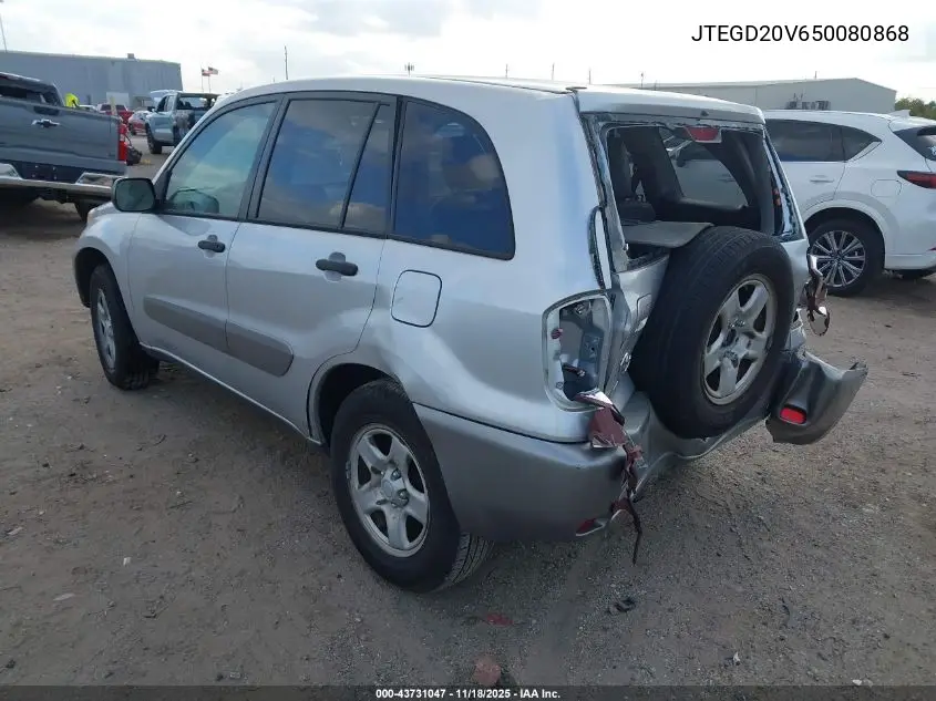 JTEGD20V650080868 2005 Toyota Rav4