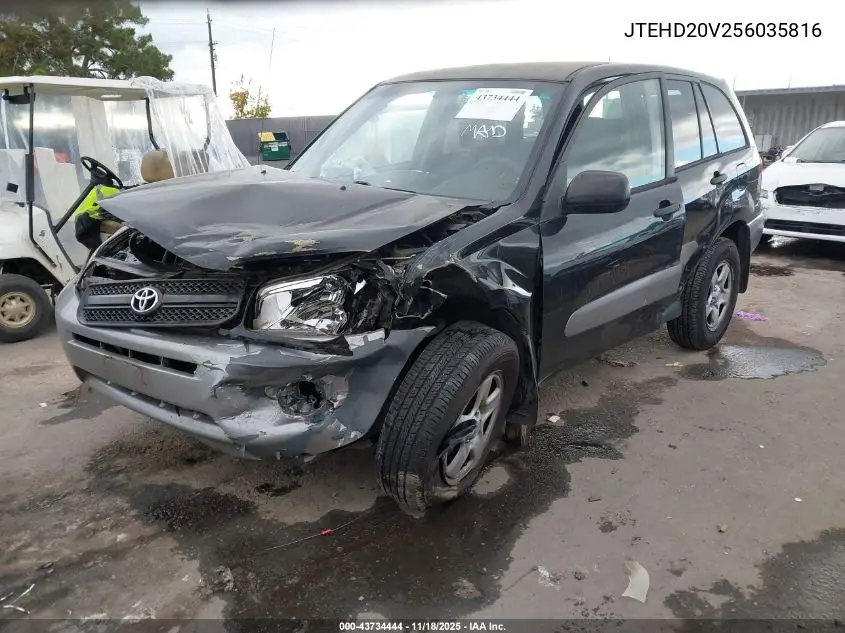 JTEHD20V256035816 2005 Toyota Rav4
