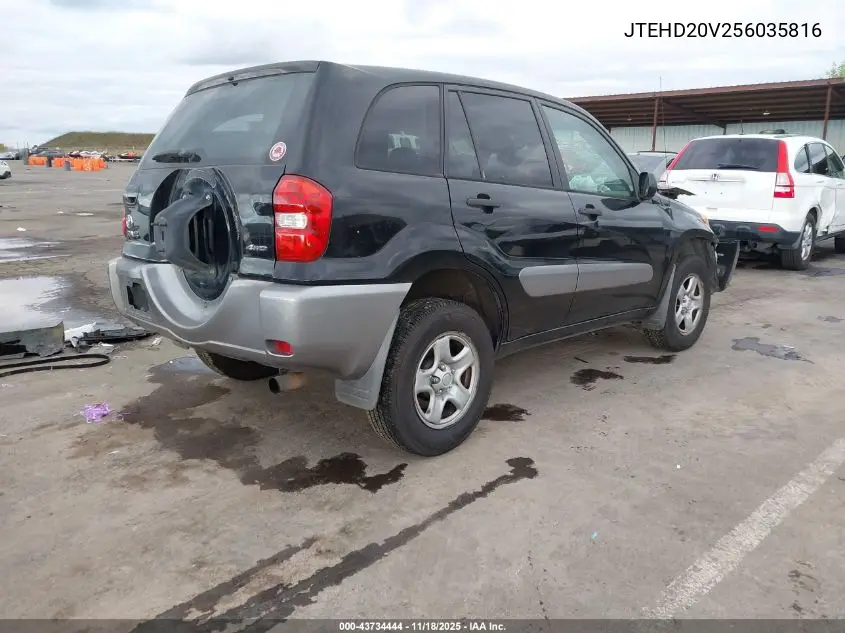 JTEHD20V256035816 2005 Toyota Rav4