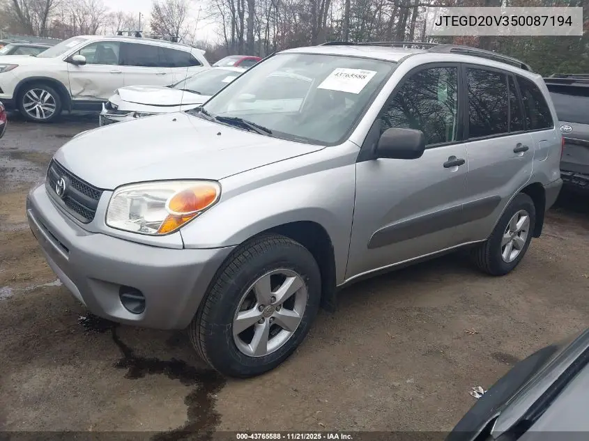 JTEGD20V350087194 2005 Toyota Rav4