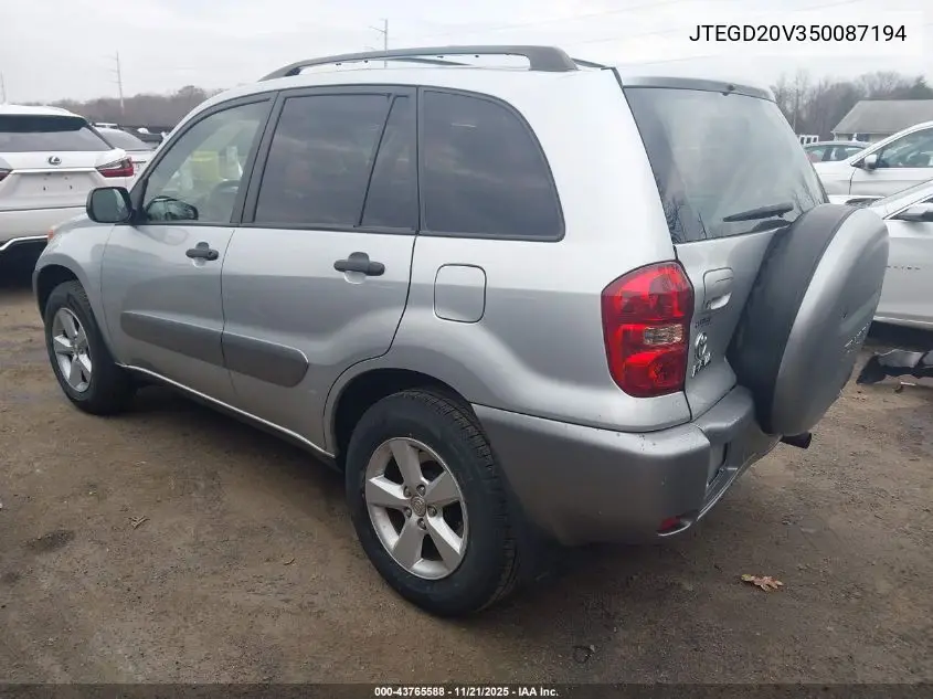 JTEGD20V350087194 2005 Toyota Rav4