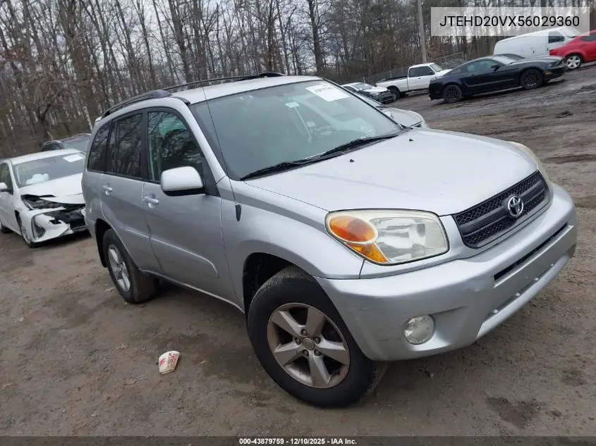 JTEHD20VX56029360 2005 Toyota Rav4