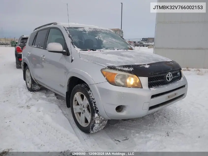 JTMBK32V766002153 2006 Toyota Rav4 Sport
