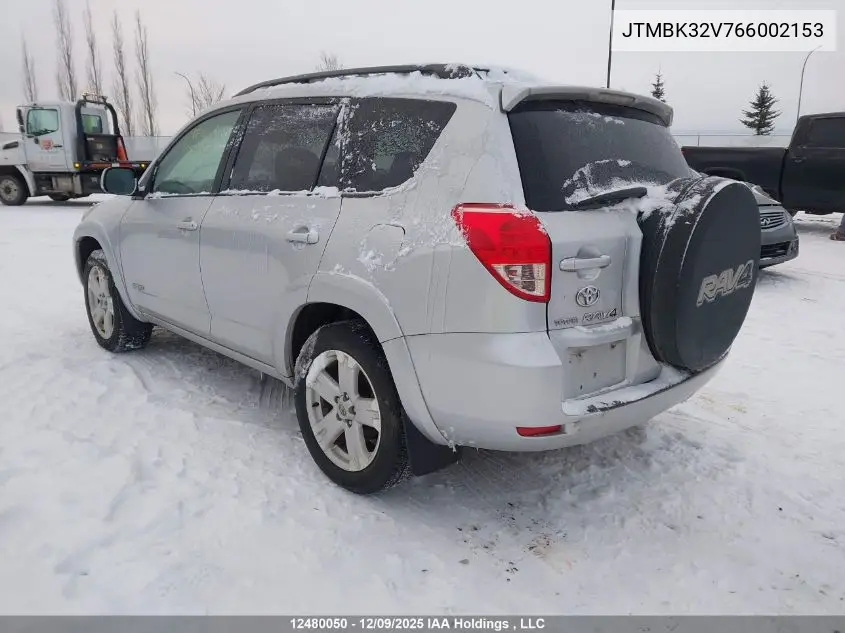JTMBK32V766002153 2006 Toyota Rav4 Sport