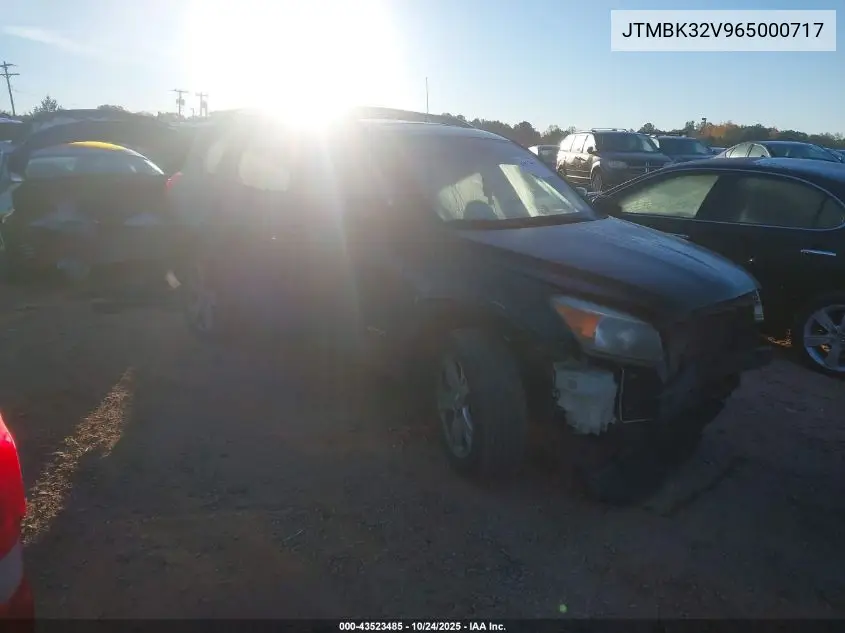 JTMBK32V965000717 2006 Toyota Rav4 Sport V6