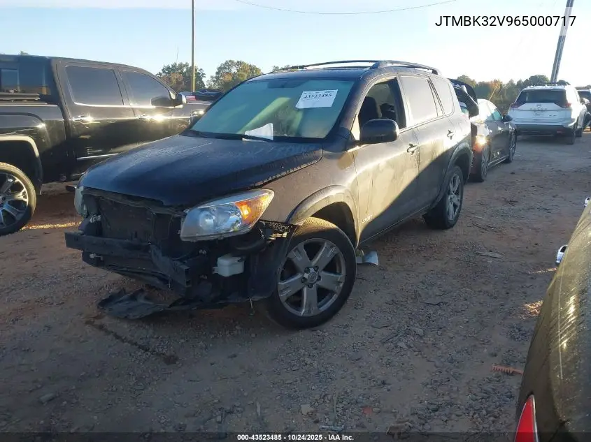 JTMBK32V965000717 2006 Toyota Rav4 Sport V6