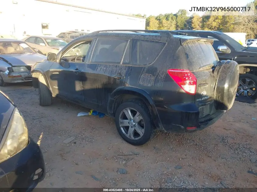 JTMBK32V965000717 2006 Toyota Rav4 Sport V6